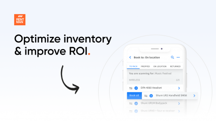 optimize inventory with Rentman